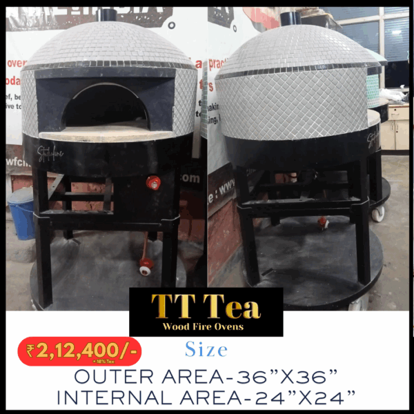 TTTea Wood/Gas Fire Pizza Oven! 🍕 36x36 INCH